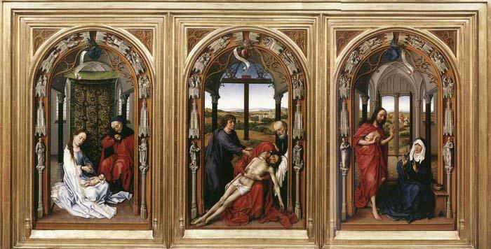 WEYDEN, Rogier van der Mary Altarpiece Germany oil painting art
